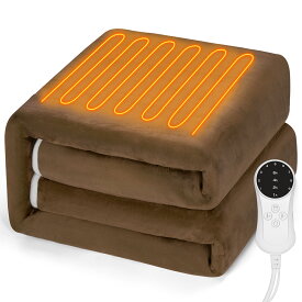 【楽天 電気毛布 1位】電気敷毛布 電気毛布 敷き毛布 洗濯可 速暖 LEDコント 9段階温度調節 タイマー機能 過熱防止 防寒 寒さ対策 ダニ退治 暖房器具 省エネ PSE認証済 日本語取扱説明書