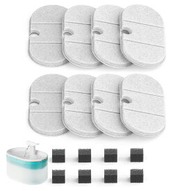 【228/枚】 ペット自動給水器 フィルター 交換用 8枚セット ペット給水器 軟水化フィルター 猫用 犬用 LFPWF-01 WF002-11M/WF002-11W/WF002-11G のみ適用（8枚入）
