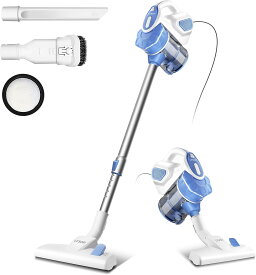 INSE コード式掃除機 サイクロン 18000Pa 600w 超吸引力 多層濾過 2in1 スティック& ハンディクリーナー サイクロンスティック掃除機 6mコード I5TMX23