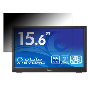 �y�|�C���g2�{�z iiyama ProLite X1670HC ������ 15.6�C���` 16:9 �`�����h�~ �v���C�o�V�[�t�B���^�[ �u���[���C�g�J�b�g �ی�t�B���� ���˖h�~ �^�u�E�S���V�[����