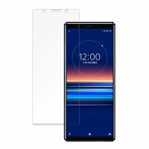 Xperia 5 (SO-01M / SOV41) 向けの 保護フィルム 【曲面対応 反射低減】 ブルーライトカット フィルム キズ修復 日本製