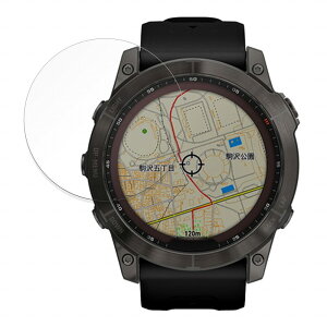 �ی�t�B���� GARMIN fenix 7X Sapphire Dual Power ������ �u���[���C�g�J�b�g �t�B���� �����K���X�Ɠ����̍��d�x �y9H���d�x ���˒ጸ�z ���{��