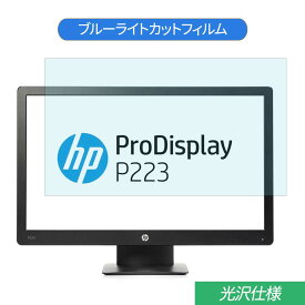 HP ProDisplay P223 X7R61AA#ABJ 21.5インチ 対応 ブルーライトカット フィルム 液晶保護フィルム 光沢仕様