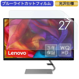 【ポイント2倍】 Lenovo Q27q-1L 66C1GAC3JP 27インチ 対応 ブルーライトカット フィルム 液晶保護フィルム 光沢仕様