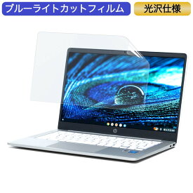 Google Chromebook HP ノートパソコン HP Chromebook 14a N4500 14インチ 16:9 対応 ブルーライトカットフィルム 液晶保護フィルム 光沢仕様