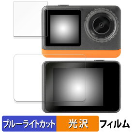 aiwa cam B4K (JA3-ACM0002) リア用/フロント用 用 保護フィルム ブルーライトカット フィルム 【光沢仕様】 日本製