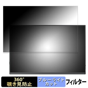 【ポイント2倍】 Pornitor 14.5インチ 4K モバイルモニター M145U11D 向けの 【360度】 覗き見防止 フィルム ブルーライトカット 日本製