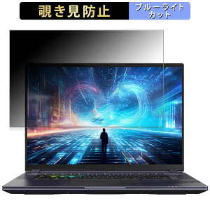 GIGABYTE AORUS 16X ( 2024 ) 16�C���` 16:10 ������ �`�����h�~ �v���C�o�V�[�t�B���^�[ �y�^�u�E�S���V�[�����z �u���[���C�g�J�b�g �ی�t�B���� ���˖h�~