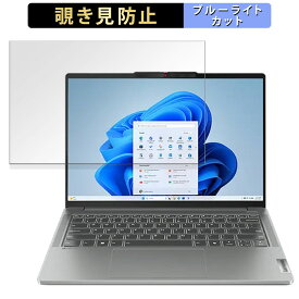 Lenovo IdeaPad Pro 5i Gen 9 ( 14型 ) 覗き見防止 プライバシーフィルター 【 タブ・粘着シール式 】 ブルーライトカット 保護フィルム 反射防止