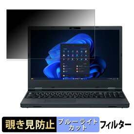 NEC VersaPro タイプVX ＜ VX-N ＞ 15.6インチ 16:9 向けの 覗き見防止 プライバシーフィルター 【タブ・粘着シール式】 ブルーライトカット 保護フィルム 反射防止