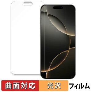 iPhone 16 Pro Max ( 画面 ) アップル アイフォン 16 プロ マックス ( 6.9インチ ) 向けの 保護フィルム 【曲面対応 光沢仕様】 キズ修復 日本製