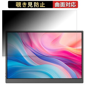 JAPANNEXT JN-MD-IPS105FHDPR 向けの 【180度 曲面対応】 覗き見防止 フィルム ブルーライトカット アンチグレア 日本製