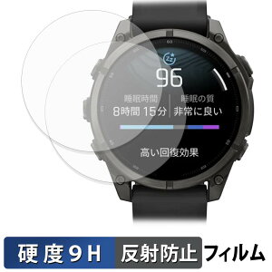 �y���������}���\���|�C���g2�{�z GARMIN fenix 9 / 9 Pro / 9 Pro inReach 47mm (2���Z�b�g) �p �ی�t�B���� �y 9H���d�x ���˒ጸ �z �t�B���� �����K���X�Ɠ����̍��d�x ���{��