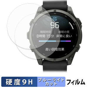 �y���������}���\���|�C���g2�{�z GARMIN fenix 9 / 9 Pro / 9 Pro inReach 47mm (2���Z�b�g) �p �ی�t�B���� �u���[���C�g�J�b�g �t�B���� �y 9H���d�x ���˒ጸ �z �����K���X�Ɠ����̍��d�x ���{��