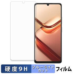 【ポイント2倍】 DOOGEE Note 58 / 58 Pro 保護フィルム ブルーライトカット フィルム 【 9H高硬度 反射低減 】 強化ガラスと同等の高硬度 日本製