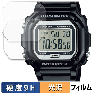 CASIO Collection F-108WHC �V���[�Y (2���Z�b�g) �p �ی�t�B���� �y 9H���d�x ����d�l �z �t�B���� �����K���X�Ɠ����̍��d�x ���{��