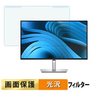 【ポイント2倍】 取り外し簡単 DELL P2725QE / P2725DE / P2725D 27インチ 16:9 ブルーライトカット フィルター 光沢仕様 液晶保護 プロテクター