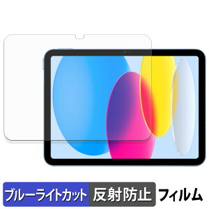 Apple iPad ( 第10世代 ) 2022 10.9インチ 保護フィルム ブルーライトカット フィルム 【 反射低減 】 日本製
