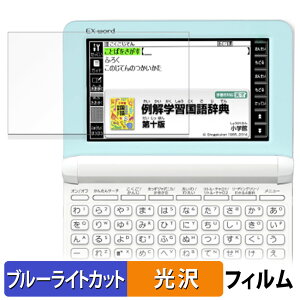 【ポイント2倍】 CASIO 電子辞書 EX-word XD-SK シリーズ 保護フィルム ブルーライトカット フィルム 【 光沢仕様 】 日本製