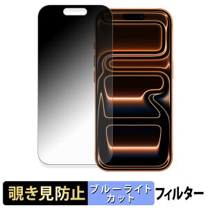 Apple iPhone 17 Pro 【 180度 】 覗き見防止 フィルム ブルーライトカット アンチグレア 日本製