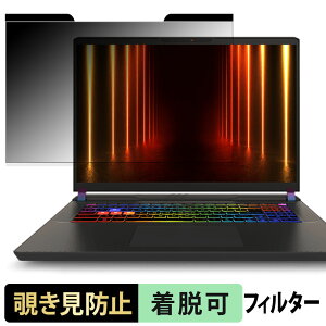 MSI Vector A16 HX A8W �`�����h�~ �v���C�o�V�[�t�B���^�[ �y �}�O�l�b�g�� �z �u���[���C�g�J�b�g �ی�t�B����