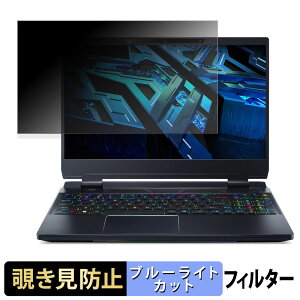 �y�|�C���g2�{�z acer PH315-55s-95FZ ( Predator Helios 300 ) �`�����h�~ �v���C�o�V�[�t�B���^�[ �y �^�u�E�S���V�[���� �z �u���[���C�g�J�b�g �ی�t�B���� ���˖h�~