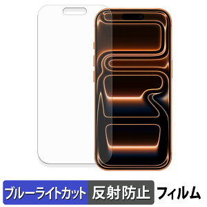 Apple iPhone 17 Pro 保護フィルム ブルーライトカット フィルム 【 曲面対応 反射低減 】 キズ修復 日本製