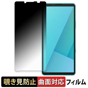 【ポイント2倍】 SONY Xperia 10 VII 【 180度 曲面対応 】 覗き見防止 フィルム ブルーライトカット アンチグレア 日本製