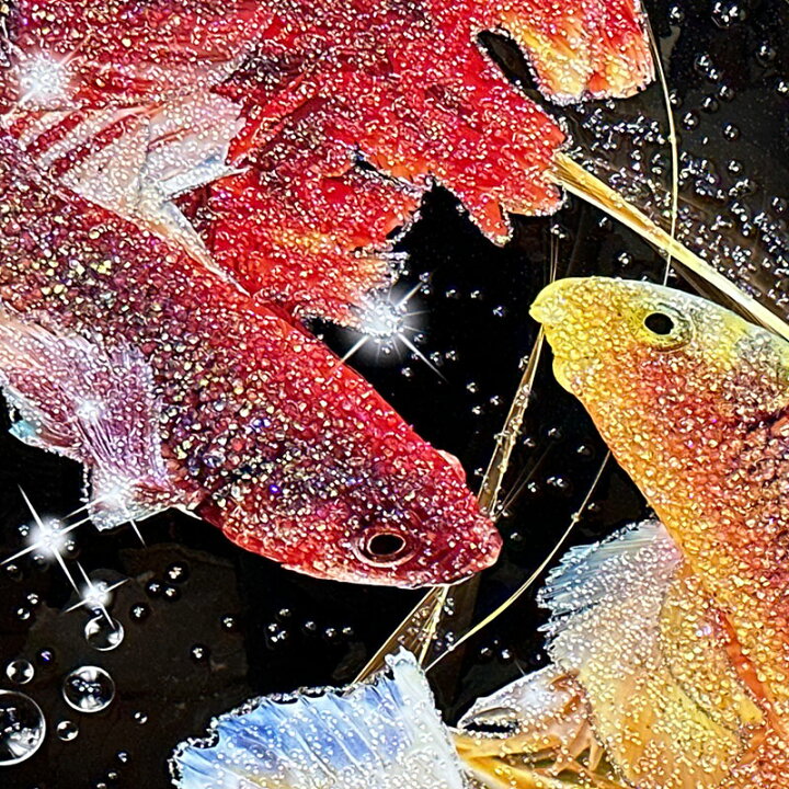 楽天市場】水晶パネル アートパネル 90×160cm 開運画 金フレーム付き 