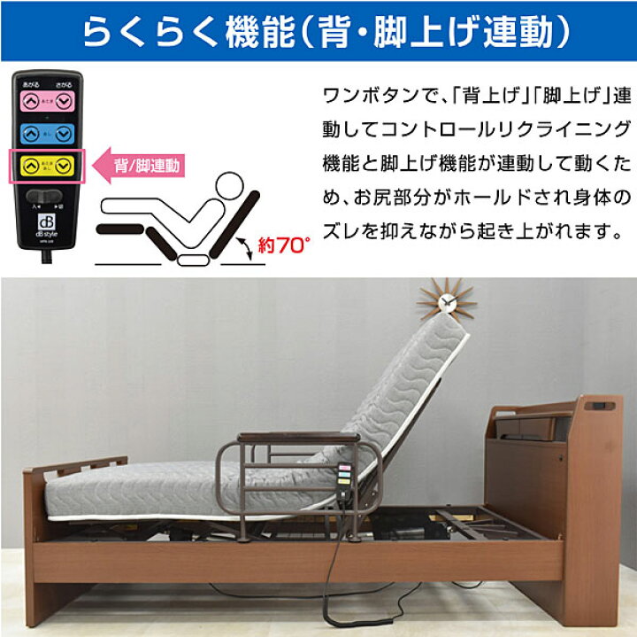 楽天市場】【マット付き 非課税】 介護ベッド 電動ベッド ベッド 電動 