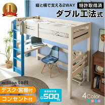 楽天市場】ロフトベッド 宮付き（インテリア・寝具・収納）の通販
