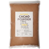 ナチュラル カカオパウダー 500g　【非アルカリ処理】【EU有機認証 ペルー産 カカオ豆100%使用 】【カカ…