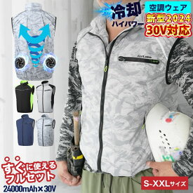 スパセ限定開催【最大30%Coupon祭】 空調作業服 ファン付きベスト 父の日 空調ウェア ファン付き 農作業 男性 フルセット ガーデニング 冷却効果 ベスト セット 空調冷風服 ファンセット 空調作業着 空調ベスト s m l xl xxlサイズ ワークウェア ゴルフ ファン2個 アウ