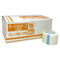 コメス サージカルテープ 25mm×9m×12巻 25mm 9m 12巻 ホワイト 医療用テープ 医療用 テープ 粘着性 固…