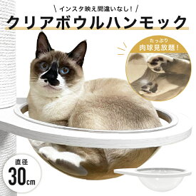 【ポイント5倍】キャットタワー 突っ張り式 専用 【クリアハンモック】 木製 ハンモック 猫タワー 宇宙船 頑丈 大型猫 ホワイト SNO 猫 にゃんこ キャット cat