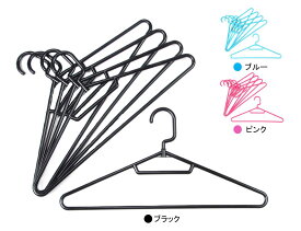 【スマートハンガー5本組】プラスチックハンガー シンプル フック回転式 ネクタイも掛けられる ネクタイ掛け 収納ハンガー 屋内用 省スペース 幅は標準的な42cm