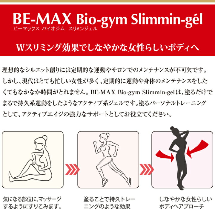 楽天市場】バイオジム スリミンジェル 600g BE-MAX Bio-gym Slimmin  