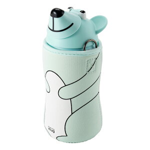 T[}O Aj}{g thermo mag Animal Bottle Bear ICE BLUE 380ml AB20-38  qǂ LbY XeX