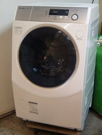 S785★SHARPシャープ ES-H10D-WL・ドラム式洗濯乾燥機 2019年製・10Kg/6Kg 保証付【中古】【め】