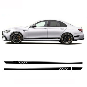 �ԃh�A�T�C�h�X�e�b�J�[ 2���Z�b�g AMG�T�C�h�X�g���C�v�X�e�b�J�[ �f�J�[�� for �x���c E�N���X W213 E53 E43 E63 AMG S213 A238 C238 E300 E350 �A�N�Z�T���[
