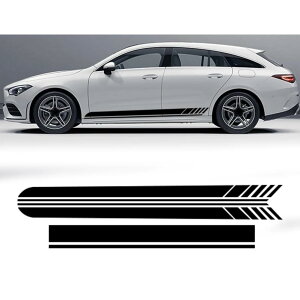 �G�f�B�V���� 1 AMG �ԗp�t�[�h �f�J�[�� �T�C�h �X�g���C�v �X�J�[�g �X�e�b�J�[�Afor M=ercedes for B=enz CLA �N���X C117 C118 W117 W118 X117 X118 CLA45 CLA35 �p