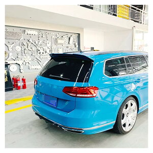 �g�����N�X�|�C���[ �J�[�X�^�C�����O ABS�v���X�`�b�N�f�� ���A�X�|�C���[ �E�B���O���b�v�J�o�[ VW Passat B8 Variant 2016 2017 2018 2019 ZJXSXBPHO�p (�J�[�{���t�@�C�o�[���b�N)