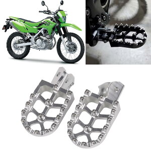 FOR KLX230 KLX230R KLX230S 2025 �V�A�N�Z�T���[ CNC �A���~ �t�b�g�y�_�� �I�[�g�o�C �t�b�g�y�_�� �V�t�g�y�_�� �t�b�g�T�|�[�g�u���P�b�g (�V���o�[) [���s�A���i]