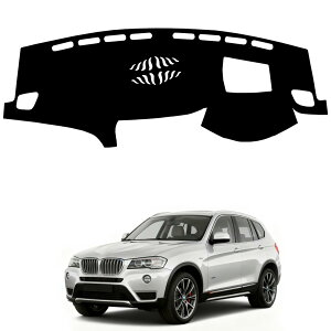 BMW X3 F25 2011~2017 �ɓK�p �_�b�V���{�[�h�}�b�g ���� �J�[�A�N�Z�T���[ ���Ă��h�~ �_�b�V���{�[�h �ی�}�b�g �|���G�X�e���f�� �_�b�V���{�[�h�J�o�[ �ȒP��t (HUD������ Black)