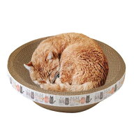 猫の爪とぎ 段ボールベッド 耐久性 スクラッチベッド ＼＼送料無料／／ 猫スクラッチボード 円形 猫クリ…