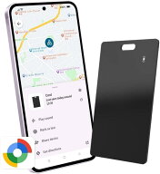Android対応 紛失防止タグ カード型 極薄　1.6mm ワイヤレス充電 お財布の紛失防止 アンドロイド スマー…