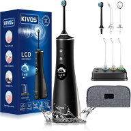 ジェットウォッシャー KiVOS 口腔洗浄器 新搭載 水流歯ブラシ DIYモード自由調節 ノズルスタンド 付きウ…