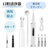 超音波 歯石取り　超音波歯クリーナー USB 充電式 超音波振動 家庭用携帯用歯清潔器 5モード調節可能 内…