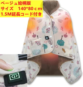 電気毛布 ブランケット USBブランケット 電気ひざ掛け 80*130cm レッドとベージュ絵柄版は80*140cm  電気 毛布 あったか 冷え症 足元 寒さ対策 春秋 車 オフィス キャンプ ホット ヒーター おしゃ