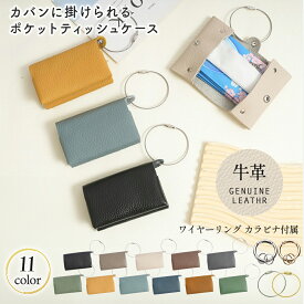 【7/17 20〜24時 P10倍&新発売記念500円OFFクーポン】ポケットティッシュケース ポケットティッシュ ケース ポーチ おしゃれ かわいい 革 レザー ポケットティッシュカバー ポケットティッシュ入れ ストラップ レディース 本革 女性 二つ折り 軽量 コンパクト 折りたたみ